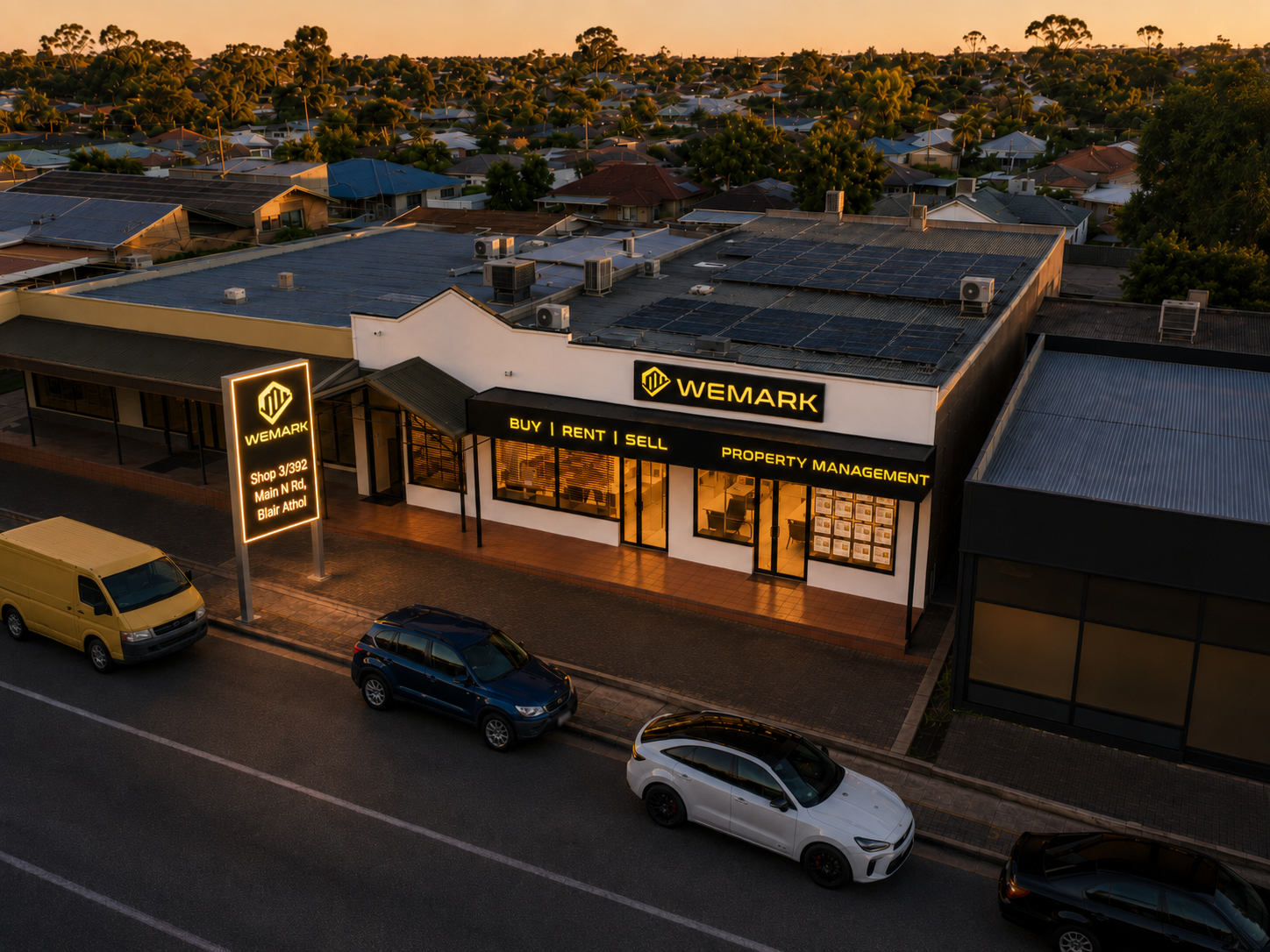Wemark's Adelaide office and local neighbourhood